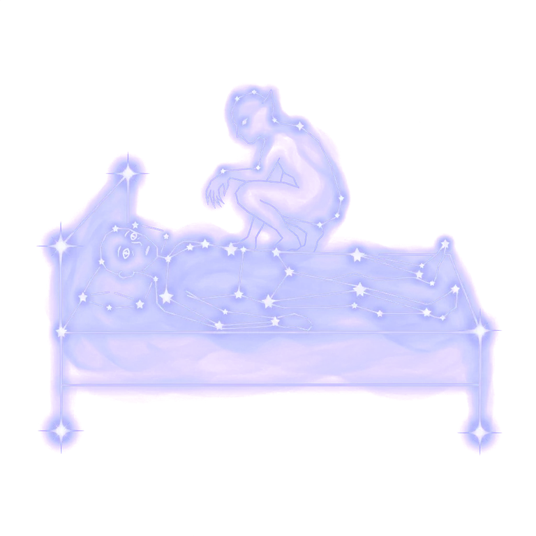 A constellation drawing of being paralyzed