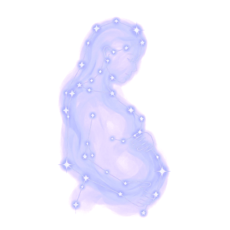 A constellation drawing of being pregnant