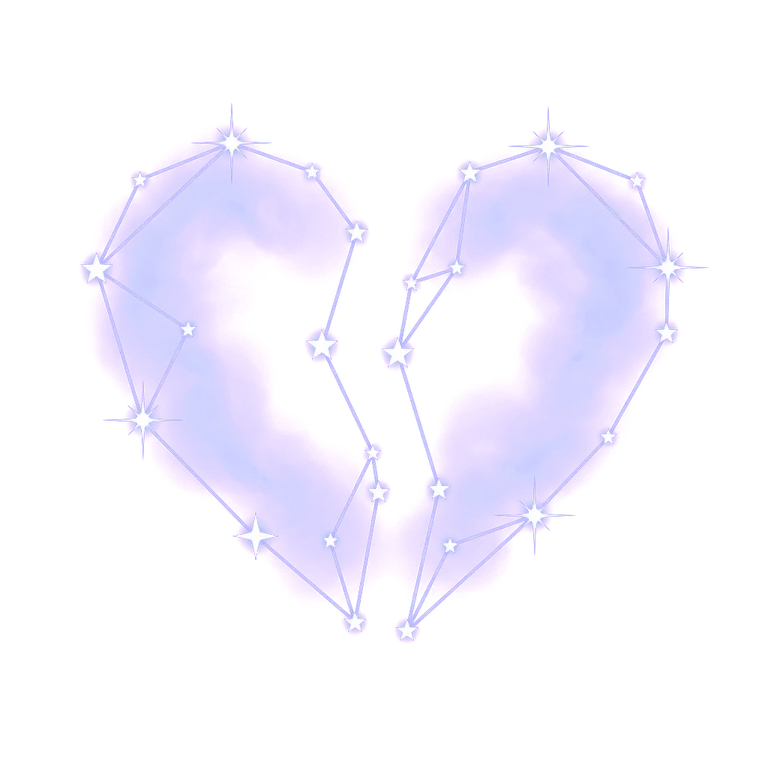 A constellation drawing of breaking up