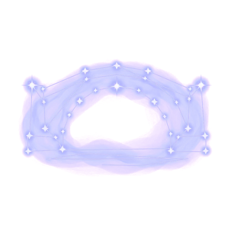 A constellation drawing of bridges