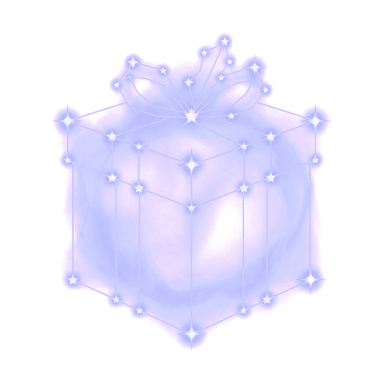 A constellation drawing of Christmas