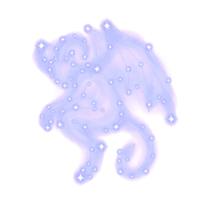 A constellation drawing of demons