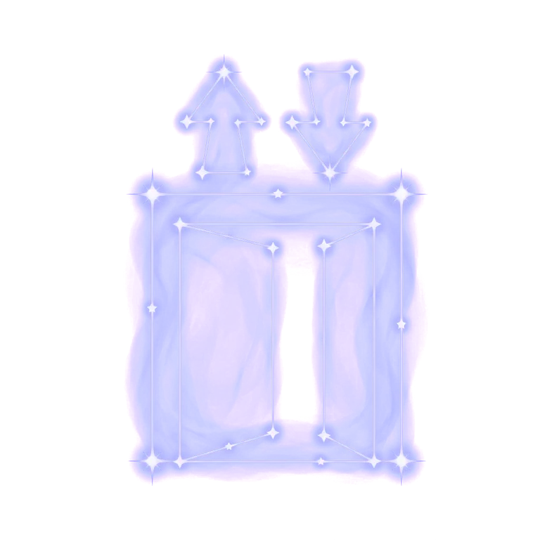 A constellation drawing of an elevator