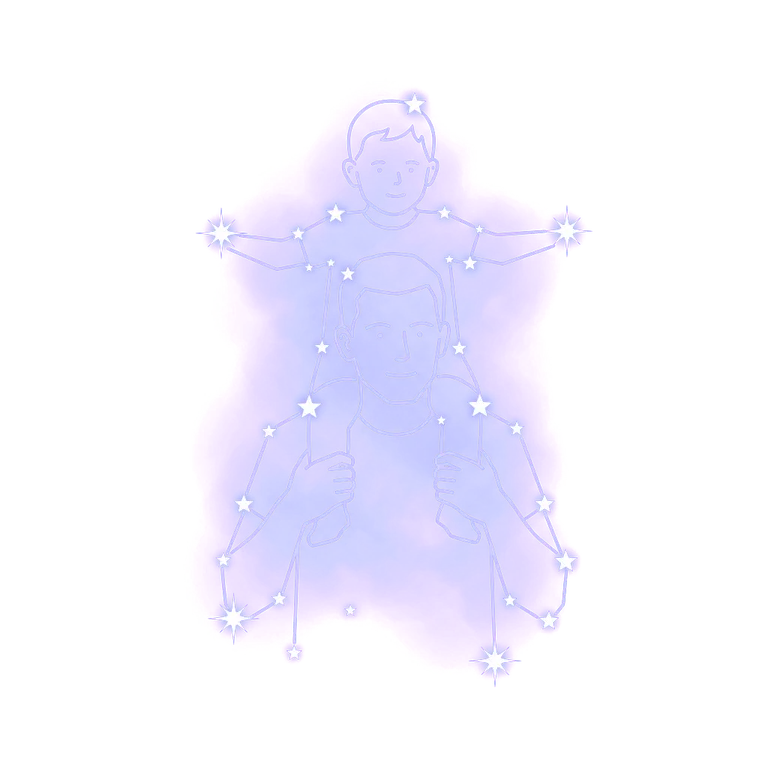 A constellation drawing of your father