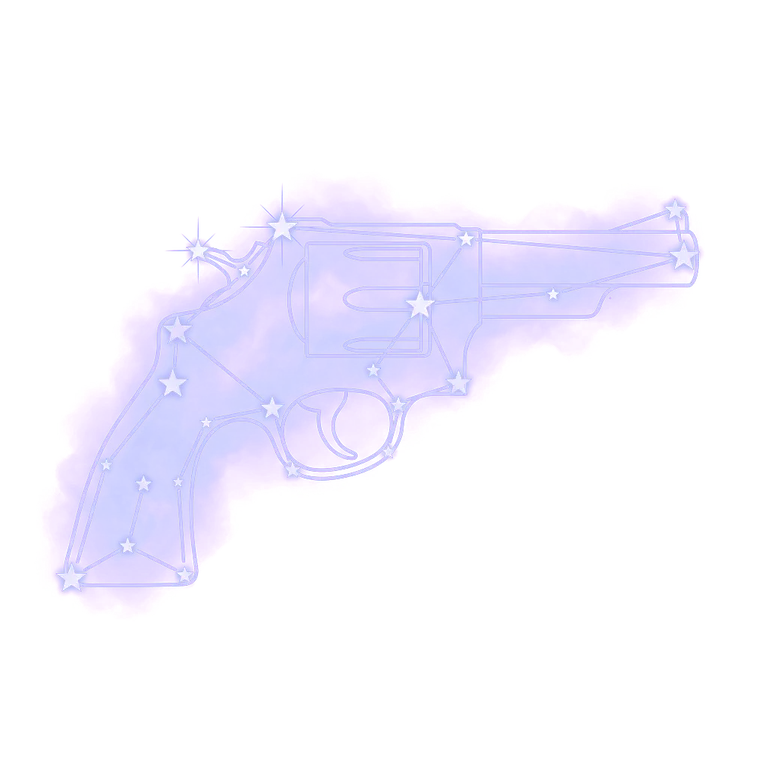 A constellation drawing of guns