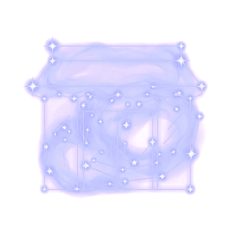 A constellation drawing of a mall