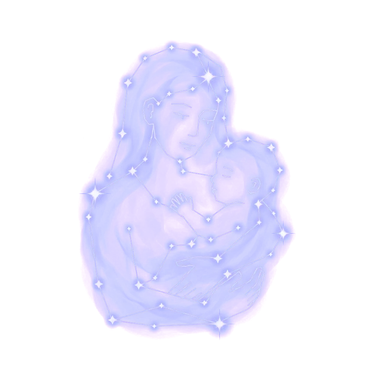 A constellation drawing of your mother