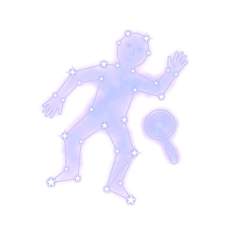 A constellation drawing of murder