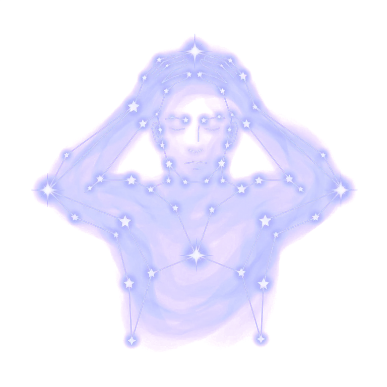 A constellation drawing of pain