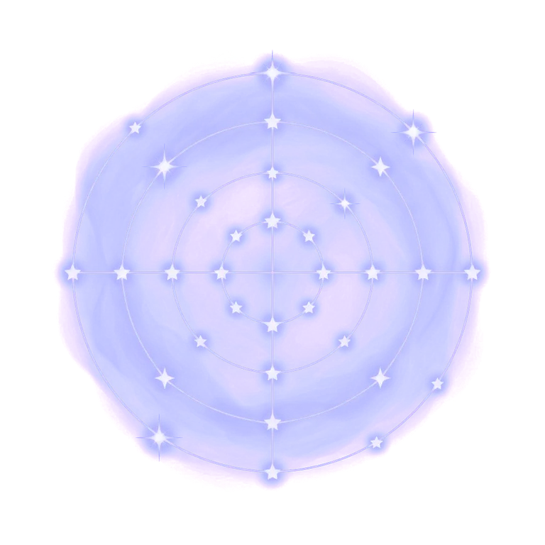 A constellation drawing of shooting