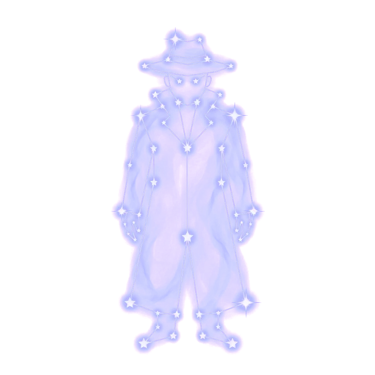 A constellation drawing of strangers