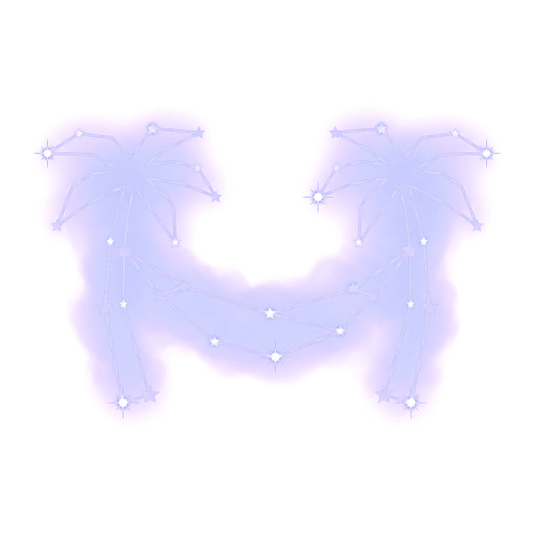 A constellation drawing of a vacation